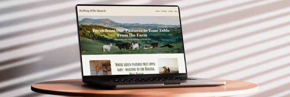 Homepage layout for a modern, brand-driven website