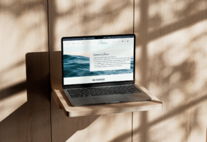 Responsive website design showcasing layout, typography, and UX principles